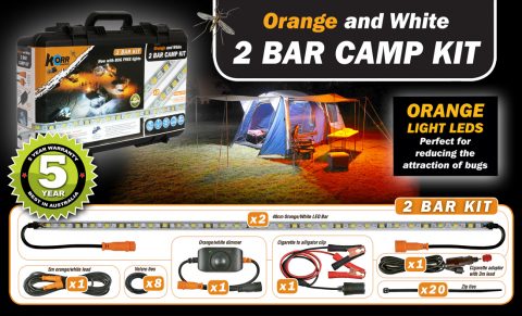 2 bar camp kit (orange / white)