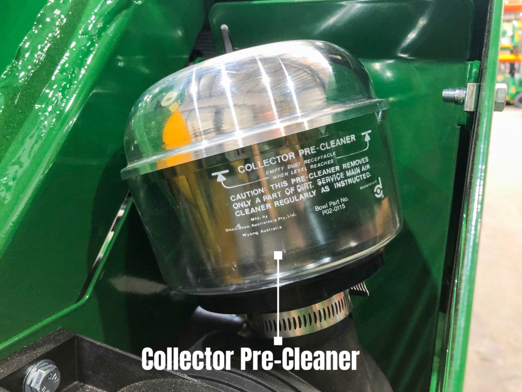 Airfilter Pre-Cleaner on a Kanga mini loader