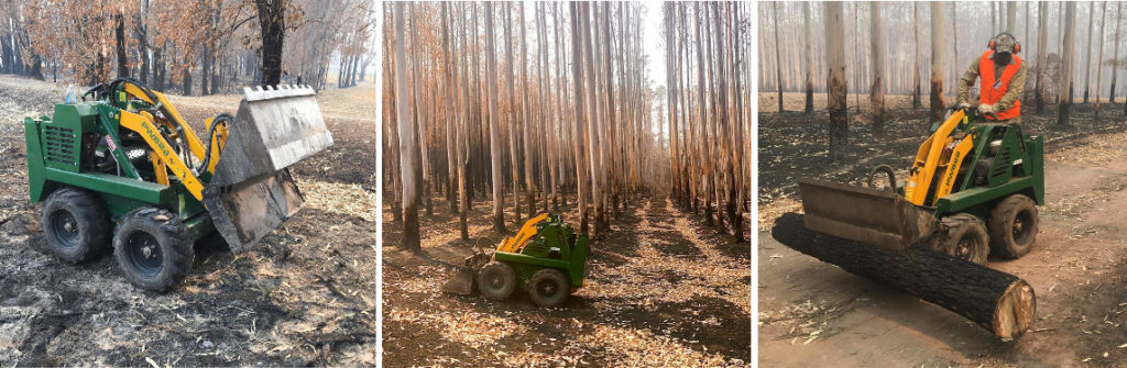Kanga Loader helping in NSW bushfires