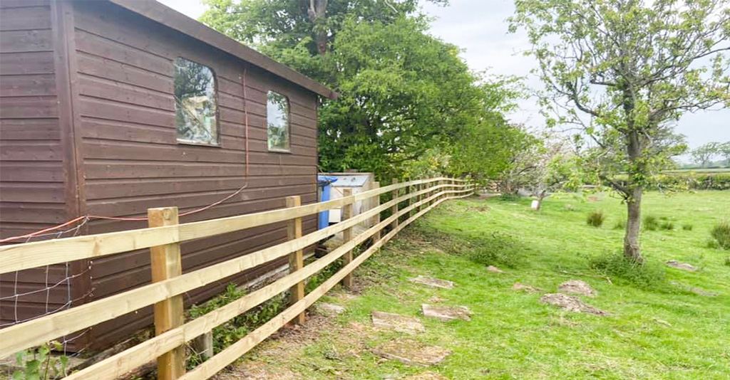 Built with kanga forestry and grounds UK acerage Fencing
