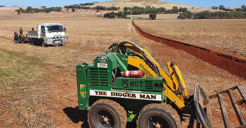 Built with Kanga 500m long trench