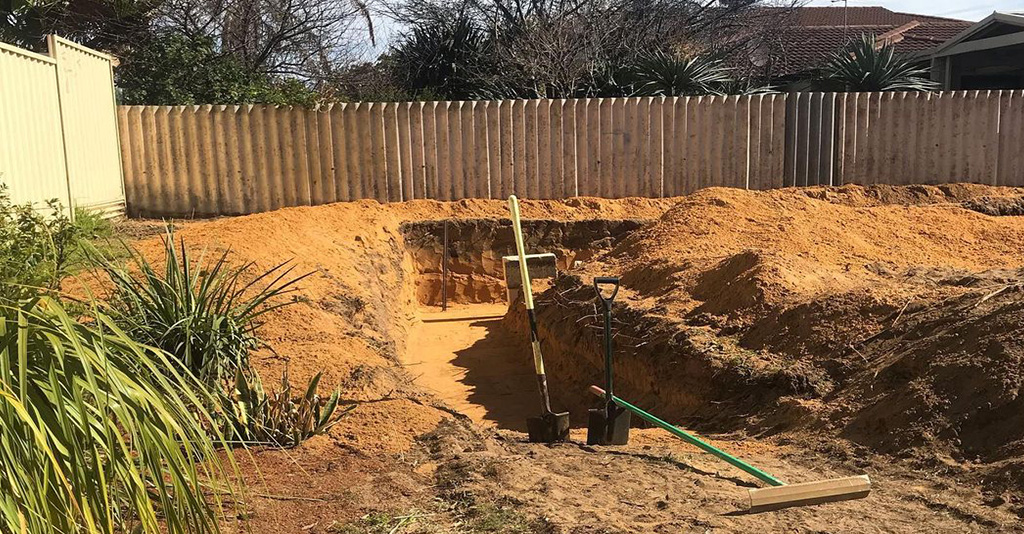 Built with Kanga Tight access trenching Cairnduff Constructions