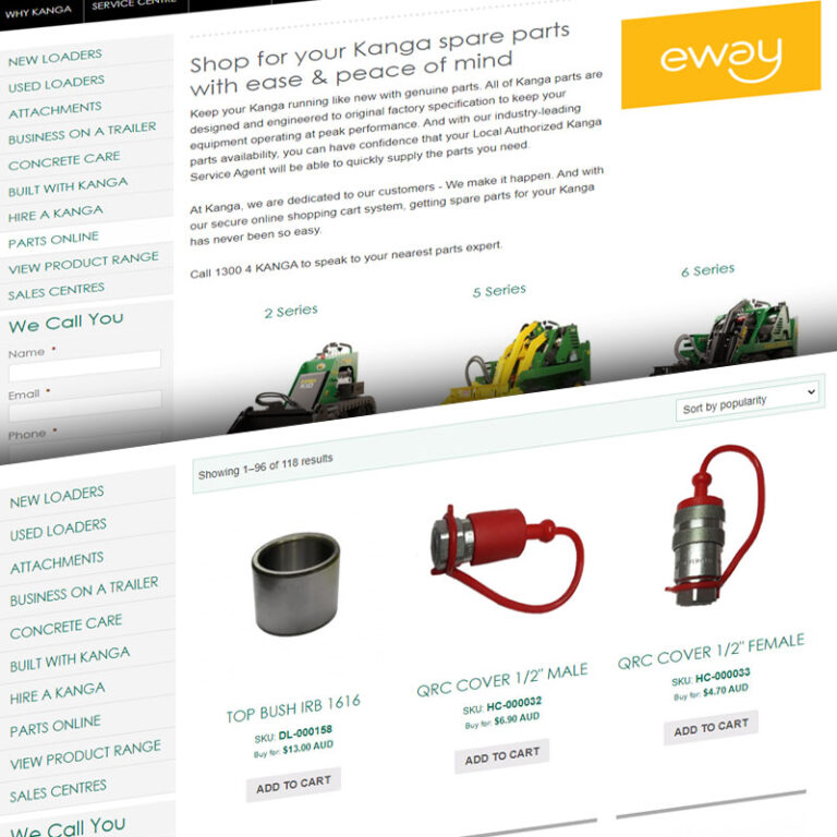 Kanga spare parts Kanga Mini Loaders